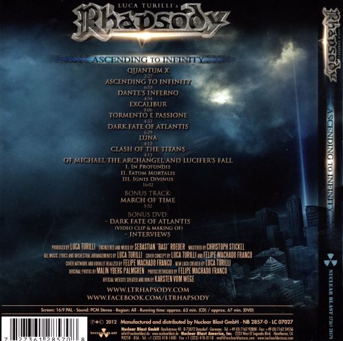 Luca Turilli's Rhapsody - Ascending To Infinity [Limited Edition] (2012)
