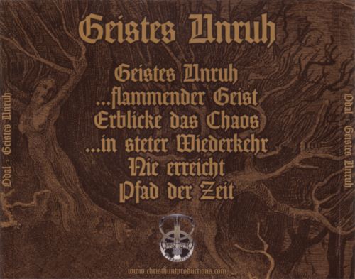 Odal - Geistes Unruh (2016)
