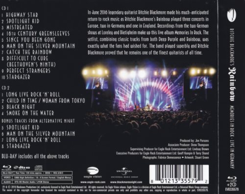 Ritchie Blackmore's Rainbow - Memories In Rock: Live In Germany [2CD] (2016)
