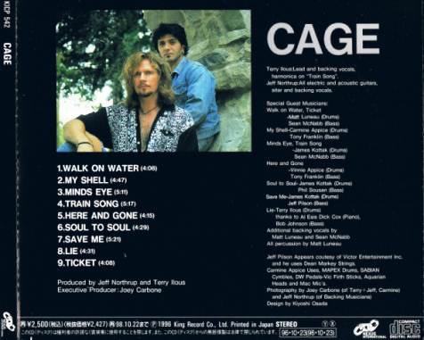 Cage - Cage (1996) [Japan Press]
