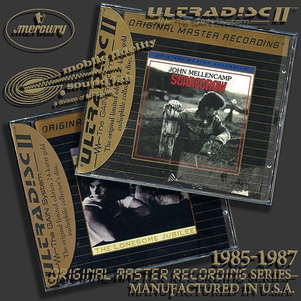 JOHN MELLENCAMP «Original Master Recording Series» – (2 × 24Kt Gold CD • MFSL • 1985-1987)