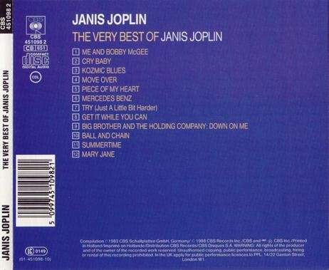 Janis Joplin - The Very Best Of Janis Joplin (1988)