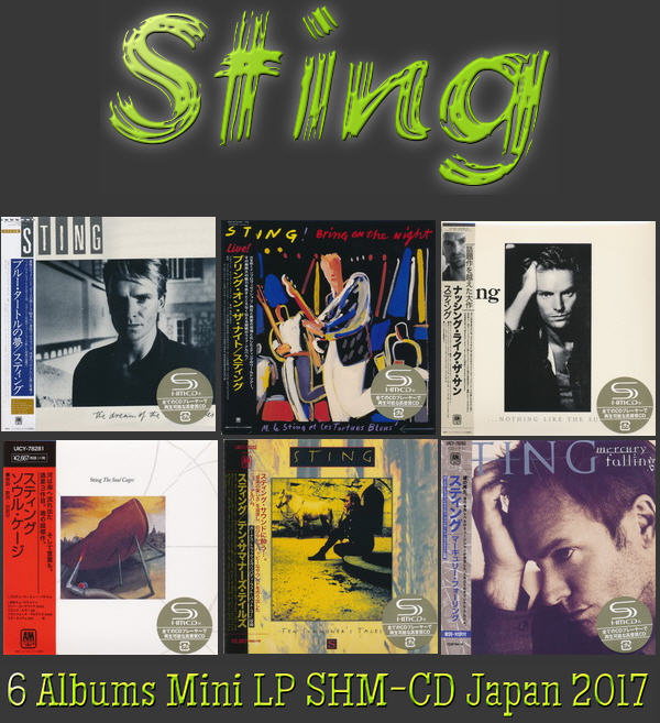 Sting: 6 Albums Mini LP SHM-CD Universal Music Japan 2017