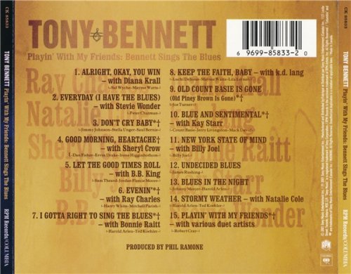 Tony Bennett - Playin' With My Friends: Bennett Sings The Blues (2001)