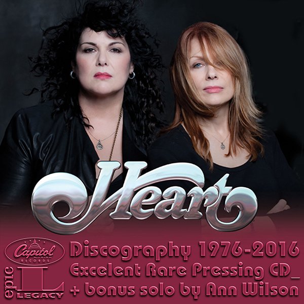 HEART «Discography» (38 × CD • Albums + solo • 1976-2016)