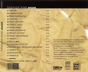 Fashion Pink - Encore (2005)