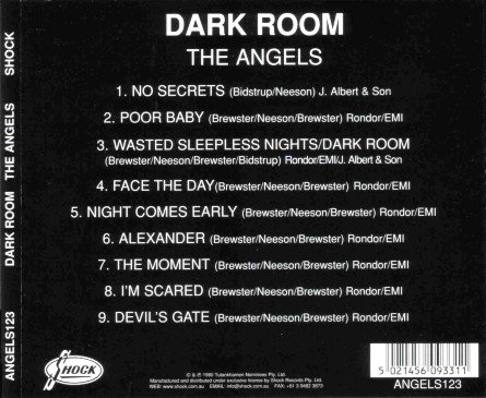 The Angels - Dark Room (1980) [Reissue 1998] 