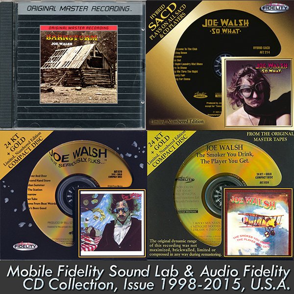 JOE WALSH «Golden Collection 1972-1978» (4 x CD • MFSL/AF • Issue 1998-2015)