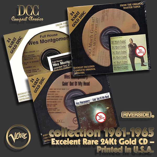 WES MONTGOMERY «Golden Collection 1961-1965» (3 x CD • DCC Gold • Issue 1993-1997)