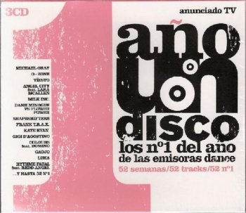 VA - 1 Ano Un Disco - Los №1 Del Ano De Las Emisoras Dance [3CD Box Set] (2004)