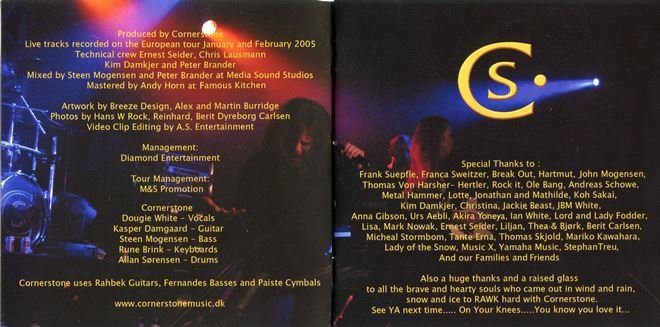Cornerstone - In Concert (2005) [2CD Japan Edit.]
