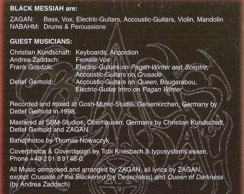 Black Messiah - Sceptre of Black Knowledge (1998)