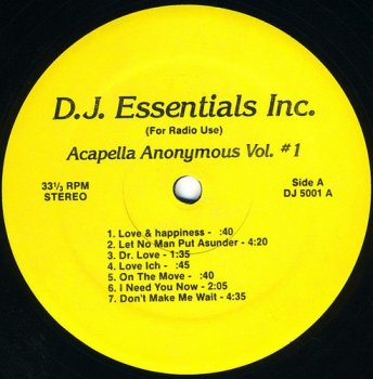 VA - Acapella Anonymous Vol. #1 (1986) [Vinyl]