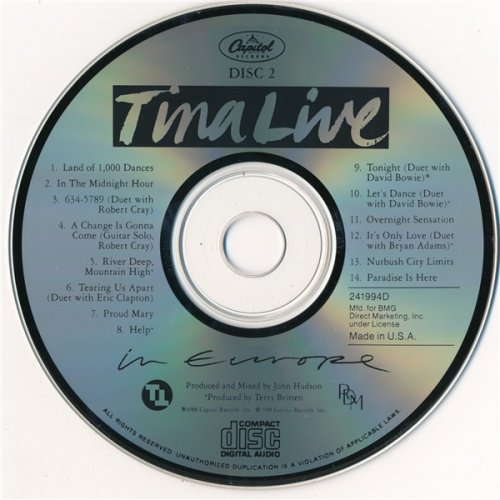 Tina Turner - Tina Live In Europe (2CD 1988)
