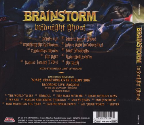 Brainstorm - Midnight Ghost [CD+DVD] (2018)