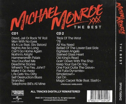 Michael Monroe - The Best (2017) [2CD]