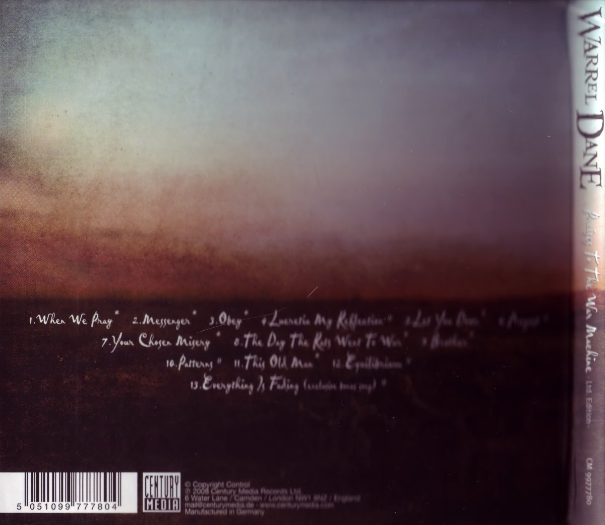 Warrel Dane - Praises To The War Machine [Limited Edition] (2008 ...