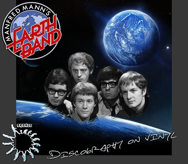 MANFRED MANN'S EARTH BAND «Discography on vinyl» (14 x LP • Bronze Records Ltd. • 1967-2014)