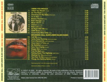 Brunning Hall  Sunflower Blues Band - I Wish You Would / Brunning Hall  Sunflower Blues Band (1970-71) (2005)