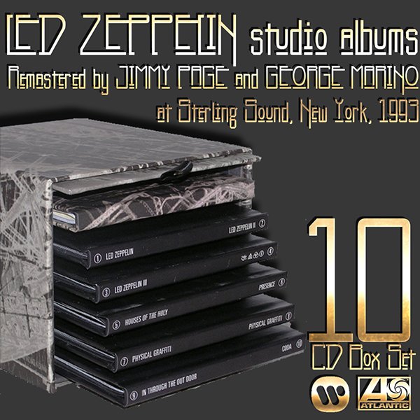LED ZEPPELIN «The Complete Studio Recordings» Box Set (US 10 × CD ATCO Remastered • 1993)