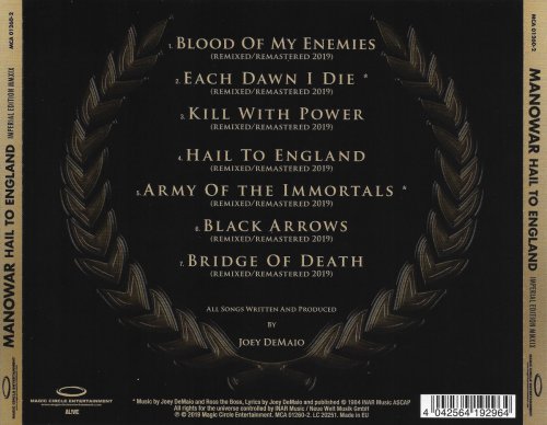 Manowar - Hail To England (1984) [2019]