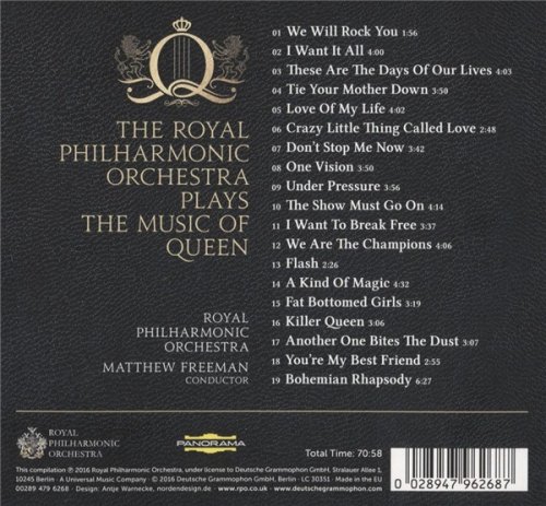 The Royal Philharmonic Orchestra - Symphonic Queen - The Greatest Hits (2016)