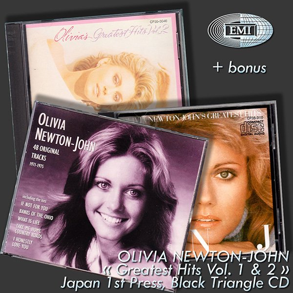 OLIVIA NEWTON-JOHN «Greatest Hits Volume 1, 2» + bonus (4 x CD • TOSHIBA-EMI LTD., JAPAN • 1983-1994)