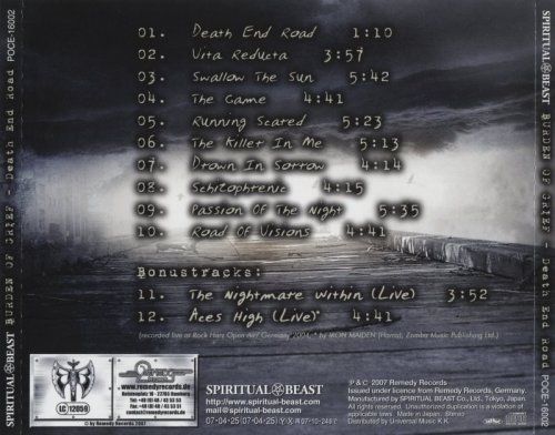 Burden Of Grief - Death End Road [Japanese Edition] (2007)