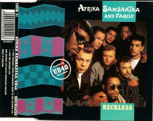 Afrika Bambaataa And Family Featuring UB40&#8206; - Reckless (CD, Maxi-Single) 1988