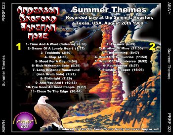 Anderson, Bruford, Wakeman, Howe - Summer Themes (2004) [2CD, Bootleg]