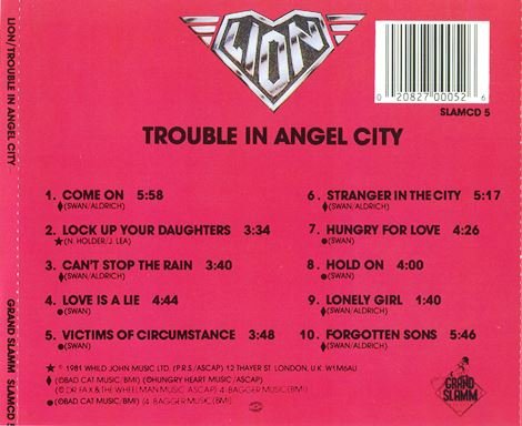 Lion - Trouble In Angel City (1989) 