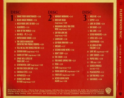 Fleetwood Mac - 50 Years: Don't Stop [3CD] (2018)