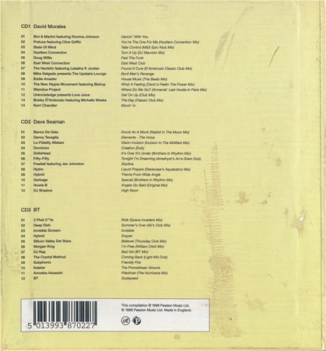 David Morales, Dave Seaman and BT &#8206;– Renaissance Worldwide: Singapore (3CD 1998)