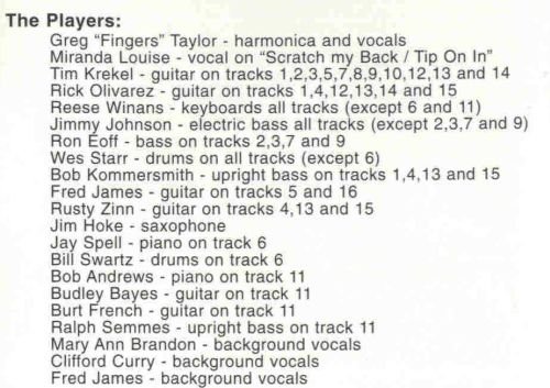 Greg 'Fingers' Taylor - Old Rock 'n' Roller (1996)