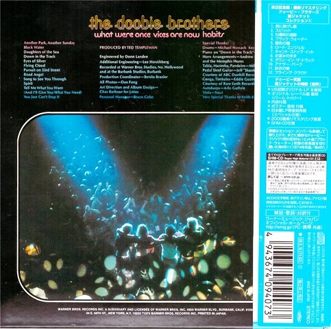 The Doobie Brothers - What Were Once Vices Are Now Habits (1974) [Limited Edit. Japan Remaster SHM-CD 2009]
