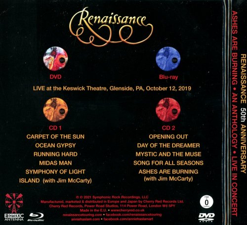 Renaissance - 50th Anniversary: Ashes Are Burning [2CD] (2021)