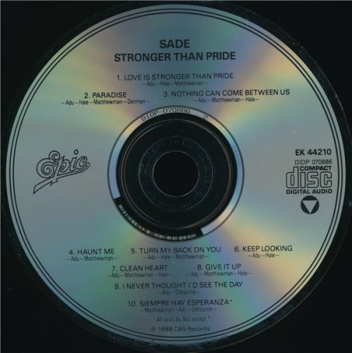 Sade - Stronger Than Pride (1988)