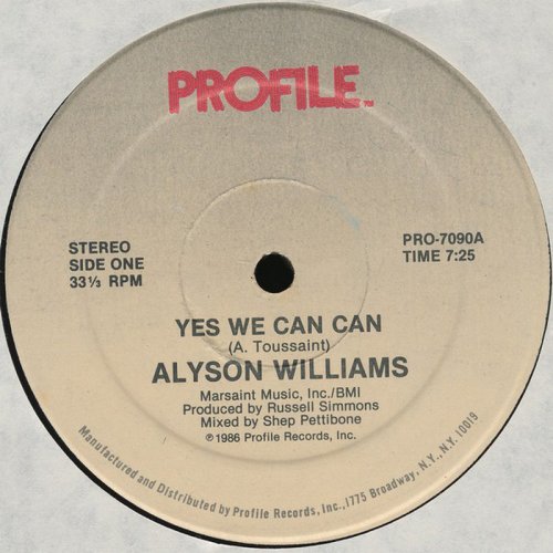 Alyson Williams - Yes We Can Can (Vinyl, 12'') 1986