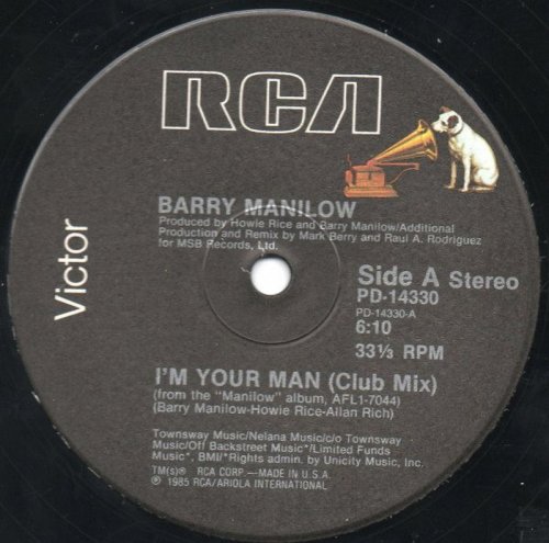 Barry Manilow - I'm Your Man (Vinyl, 12'') 1985