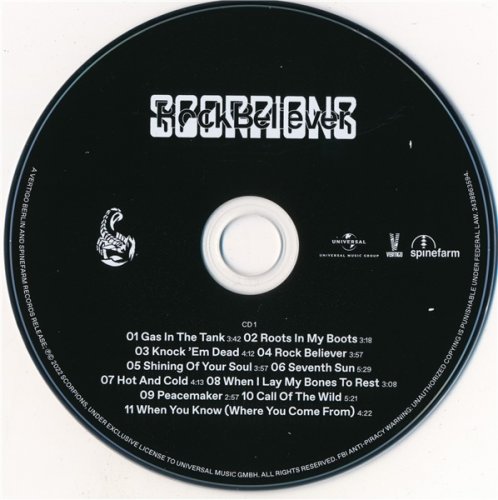 Scorpions - Rock Believer (2CD Deluxe Edition) (2022)