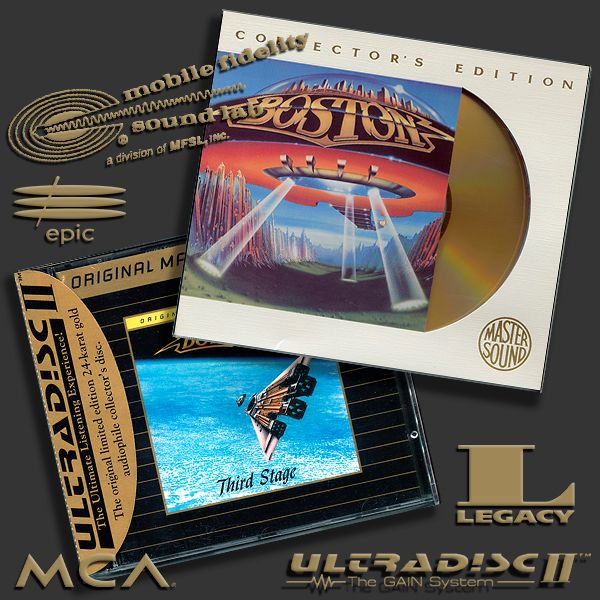 BOSTON «Golden Collection» (2 x 24Kt Gold CD • SBM/MFSL • Issue 1993-1994)