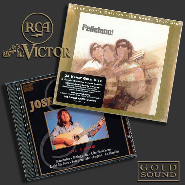 JOSE FELICIANO «Golden Collection» (3 x 24Kt Gold CD • RCA Ltd. • 1968-1996)