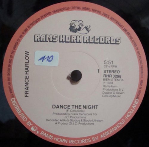 France Harlow - Dance The Night (Vinyl, 12'') 1983