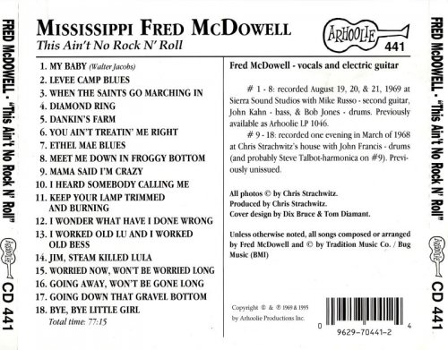 Mississippi Fred McDowell - This Ain't No Rock N' Roll (1969)(1995)