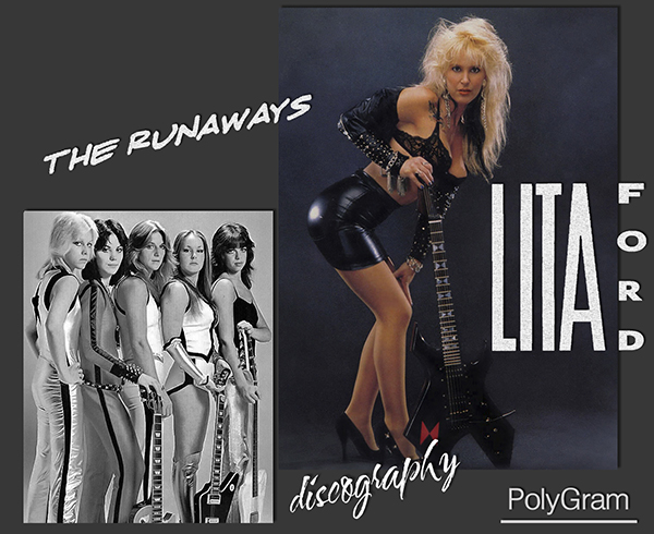 THE RUNAWAYS + LITA FORD «Discography» (13 × CD • PolyGram Ltd • 1976-2010)