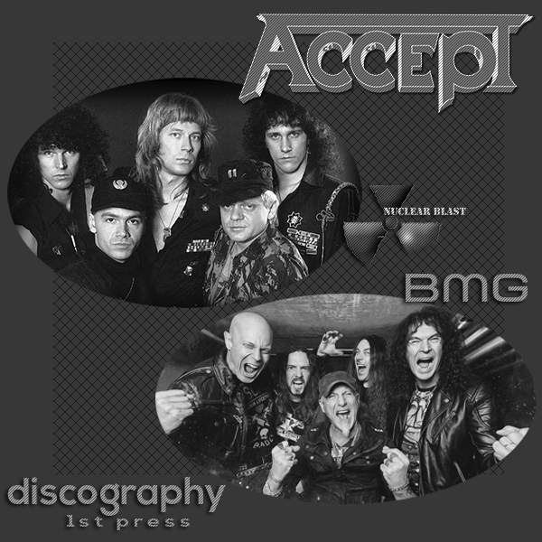ACCEPT «Discography» + bonus (31 × CD • First Press • 1979-2024)