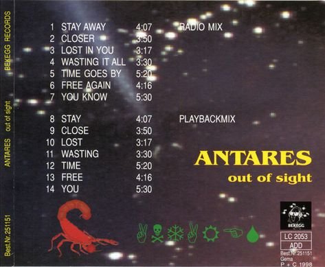 Antares - Out Of Sight (1998)