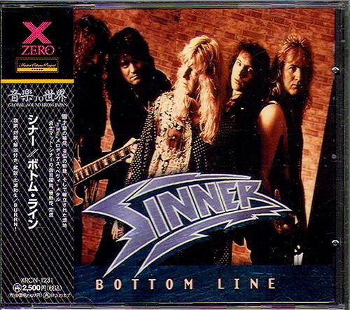 SINNER «Bottom Line» (JP 1995 Zero Corparation · XRCN-1231)
