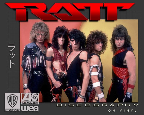RATT «Discography on vinyl» (6 × LP + EP · Atlantic Records Corporation · 1983-2010)